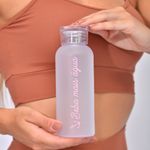 Garrafa Squeeze Acrílico Fosca Rosa