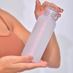 Garrafa Squeeze Acrílico Fosca Rosa