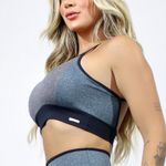 Top Fitness Grafite E Preto Aurora