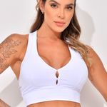 Top Com Bojo Fitness Branco - Luar