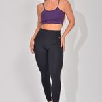 Legging Fitness Cintura Alta Com Bolso Preta