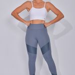 Legging Fitness Cintura Alta Azul Glow