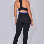 Legging Fitness Com Bolso Azul Fita