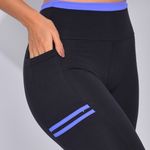 Legging Fitness Com Bolso Azul Fita