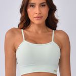 Top Fitness com Bojo Alcinha Verde Pastel Back