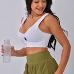 Short Fitness Duplo Verde Mix