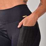 Conjunto Short Fitness Com Bolso Preto Black Blend