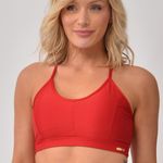 Top Fitness Com Bojo Vermelho Lusty