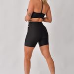 Bermuda Fitness Cintura Alta Preta Lusty