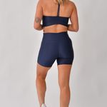 Bermuda Fitness Cintura Alta Marinho Lusty