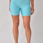 Bermuda Fitness Cintura Alta Azul Lusty
