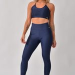 Legging Fitness Cintura Alta Marinho Lusty