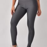 Legging Fitness Cintura Alta Cinza Lusty