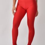 Legging Fitness Cintura Alta Vermelha Lusty