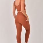 Legging Fitness Com Bolso Marrom Core