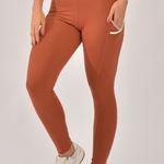 Legging Fitness Com Bolso Marrom Core