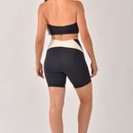 Conjunto Bermuda Fitness Cintura Alta Preto Essence