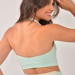 Conjunto Bermuda Fitness Cintura Alta Verde Essence