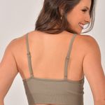 Top Fitness Com Bojo Marrom Acinzentado Lumine