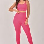 Legging Fitness Feminina Texturizada Rosa Sense