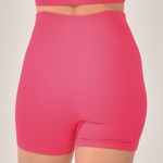 Short Fitness Cintura Alta Rosa Lumine