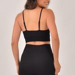 Conjunto Short Fitness Cintura Alta Preto Lumine