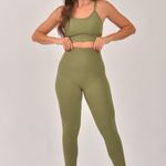 Conjunto Legging Fitness Texturizada Verde Sense