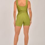 Conjunto Short Fitness Jacquard Verde Active