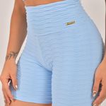 Conjunto Short Fitness Jacquard Azul Bebe Active