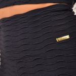 Conjunto Short Fitness Jacquard Preta Active
