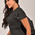 Mochila Bolsa Saco Três Compartimentos Preta Impermeável