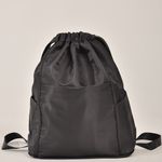Mochila Bolsa Saco Três Compartimentos Preta Impermeável