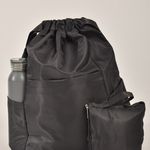 Mochila Bolsa Saco Três Compartimentos Preta Impermeável
