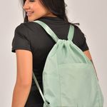Mochila Bolsa Saco Três Compartimentos Verde Impermeável
