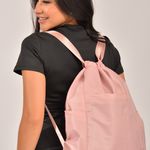 Mochila Bolsa Saco Três Compartimentos Rosa Impermeável