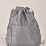Mochila Bolsa Saco Três Compartimentos Cinza Impermeável