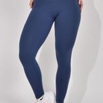 Legging Fitness Cintura Alta Azul Básica