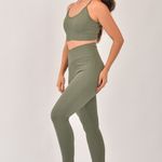 Conjunto Legging Fitness Cintura Alta Verde Glam