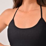 Top Fitness Com Bojo Preto Glam