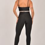 Conjunto Legging Fitness Cintura Alta Preta Duo