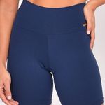 Bermuda Fitness Poliamida Lisa Marinho Básica