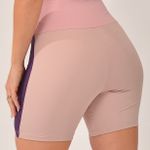 Bermuda Fitness Feminina Recortes Rose Tropic