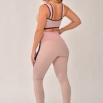 Conjunto Legging Fitness Recortes Rose Tropic