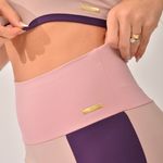 Conjunto Legging Fitness Recortes Rose Tropic