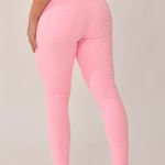 Legging Fitness Cintura Alta Rosa Com Elástico Send