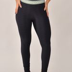 Legging Fitness Cintura Alta Preto Com Elástico Verde Send