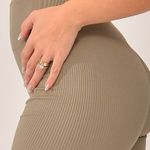 Legging Fitness Canelada Básica Acinzentado Bold