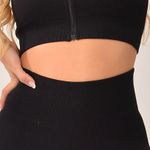 Conjunto Legging Canelada Básica Preto Bold