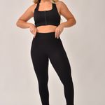 Conjunto Legging Canelada Básica Preto Bold