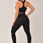 Conjunto Legging Canelada Básica Preto Bold